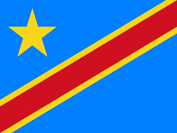 Bandeira da Rep�blica Democr�tica do Congo
