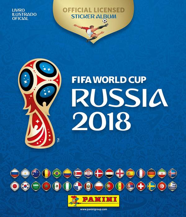 �lbum de figurinhas oficial da Copa do Mundo de 2018