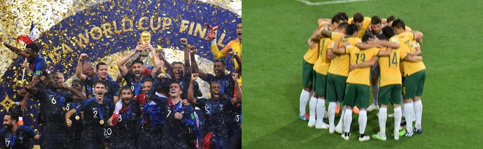 Jogo Fran�a 4 x 1 Austr�lia v�lido pela primeira rodada do Grupo D da Primeira Fase da Copa do Mundo de 2022 no Catar (Qatar) - Fotos: RPPIO e Tourism Victoria