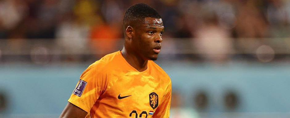 Denzel Dumfries - Jogador da Sele��o da Holanda (Pa�ses Baixos) na Copa do Mundo de Futebol de 2022 no Catar (Qatar) - Foto: DenzelJMD2/Twitter