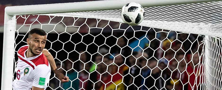Romain Sa�ss - Jogador da Sele��o de Marrocos na Copa do Mundo de Futebol de 2022 no Catar (Qatar) - Foto: Alexander Podgorchuk