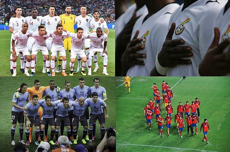 Sele��es de Portugal, Gana, Uruguai e Coreia do Sul. As sele��es do Grupo H da Primeira Fase da Copa do Mundo de Futebol de 2022 no Catar (Qatar) - Fotos: Anna Nassie, Benjamin Mussler, Jimmy Baikovicius e Manri Cheon
