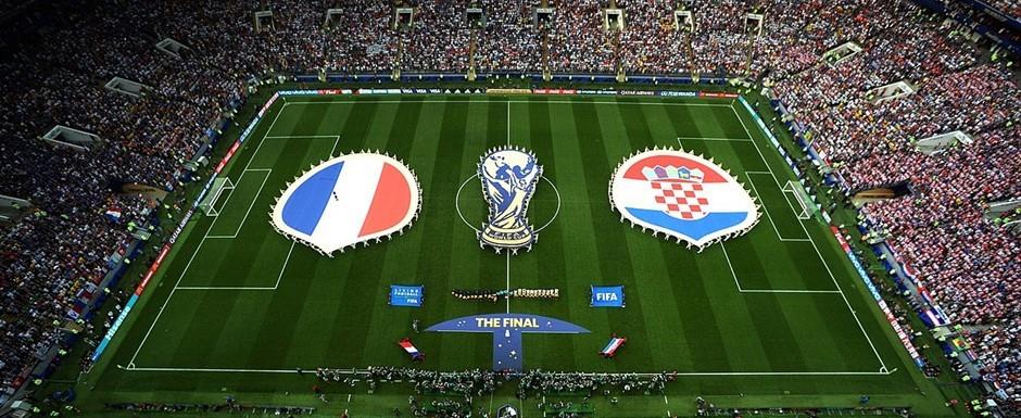 Final da Copa do Mundo de Futebol de 2018 na R�ssia entre as sele��es da Fran�a e da Cro�cia - Foto: RPPIO