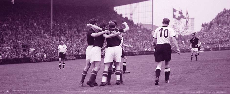 Final da Copa do Mundo de 1954 entre as sele��es da Alemanha Ocidental e da Hungria - Foto: ETH-Bibliothek Z�rich