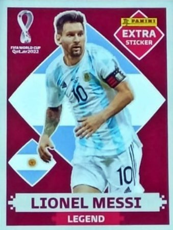 Figurinhas extras de Lionel Messi do �lbum de figurinhas da Copa do Mundo de Futebol - Foto: Panini/Divulga��o