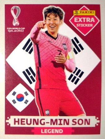 Figurinhas extras de Son Heung-min do �lbum de figurinhas da Copa do Mundo de Futebol - Foto: Panini/Divulga��o