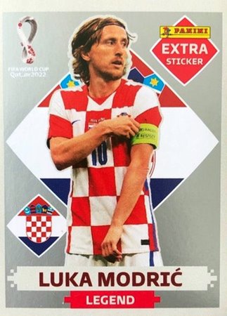 Figurinhas extras de Luka Modric do Álbum de figurinhas da Copa do Mundo de Futebol - Foto: Panini/Divulgação