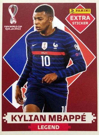 Figurinhas extras de Kylian Mbapp� do �lbum de figurinhas da Copa do Mundo de Futebol - Foto: Panini/Divulga��o