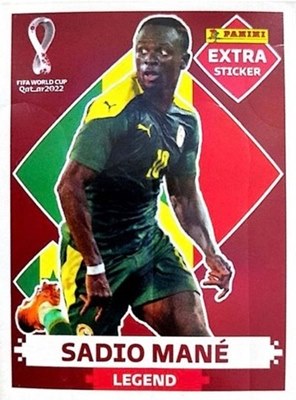 Figurinhas extras de Sadio Man� do �lbum de figurinhas da Copa do Mundo de Futebol - Foto: Panini/Divulga��o