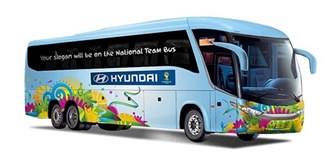 Autocarro / �nibus das sele��es da Copa do Mundo de 2014 no Brasil
