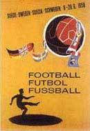 P�ster da Copa do Mundo de 1958 na Su�cia