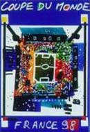 P�ster da Copa do Mundo de 1998 na Fran�a