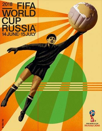 P�ster da Copa do Mundo de 2018 na R�ssia