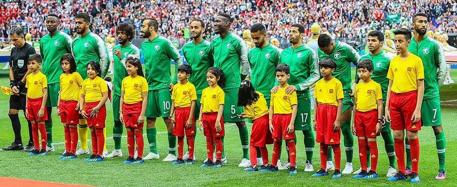 Sele��o da Ar�bia Saudita na Copa do Mundo de Futebol de 2018 na R�ssia - Foto: Dmitry Sadovnikov