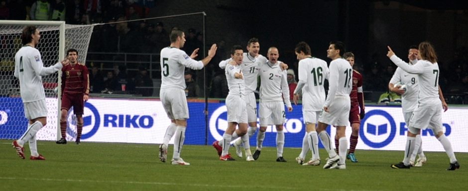Sele��o da Eslov�nia nas Eliminat�rias da Copa do Mundo de Futebol de 2010 - Foto: Julia Novikova