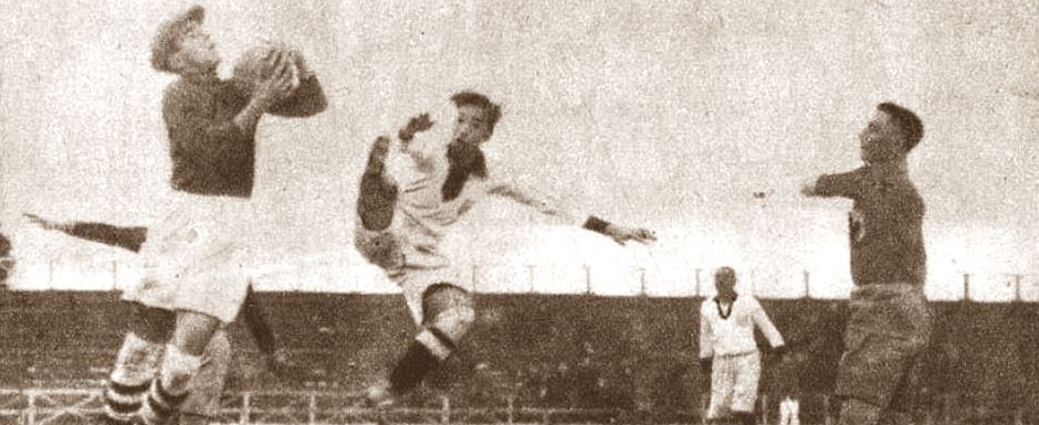 Sele��o da Rom�nia em jogo contra a Sele��o Peruana na Copa do Mundo de Futebol de 1930 no Uruguai - Foto: 