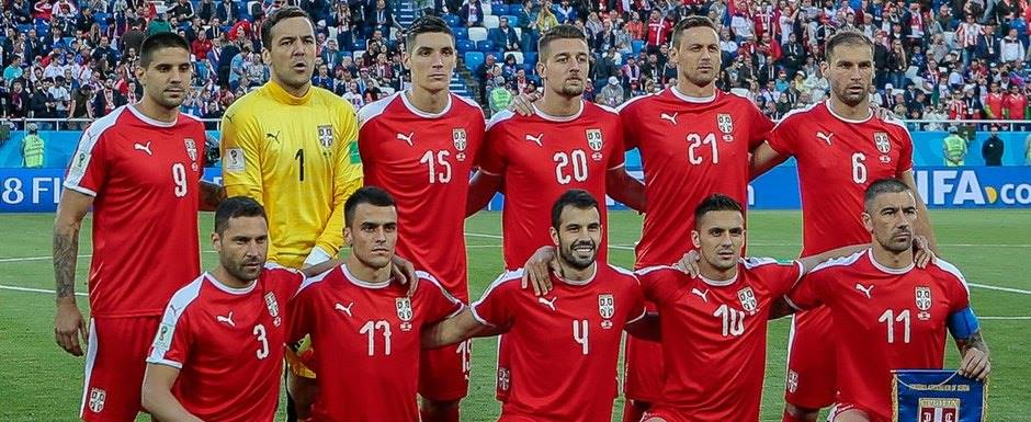 Sele��o da S�rvia na Copa do Mundo de Futebol de 2018 na R�ssia - Foto: Edgar Breshchanov