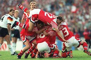 Dinamarca - Campe� da Eurocopa de 1992 realizada na Su�cia