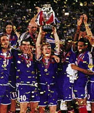 França - Campeã da Eurocopa de 2000 realizada na Bélgica e Países Baixos