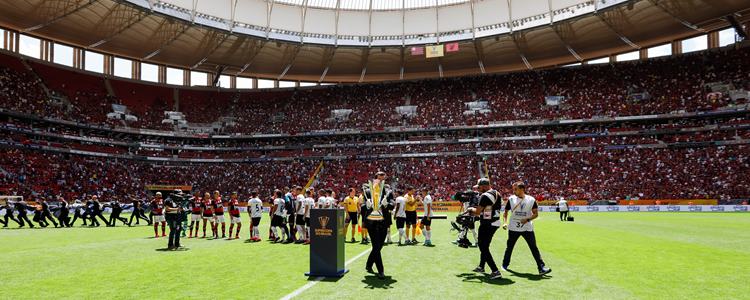 Final da Supercopa do Brasil de 2020 entre Flamengo e Athletico Paranaense no Est�dio Man� Garrincha, em Bras�lia. Foto: Carolina Antunes/PR - Pal�cio do Planalto