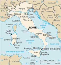 Mapa da It�lia
