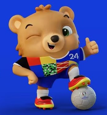Alb�rt - Mascote da Eurocopa de 2024 na Alemanha
