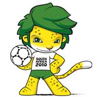 Zakumi, a mascote da Copa do Mundo de 2010 na África do Sul - 19º Copa do Mundo FIFA