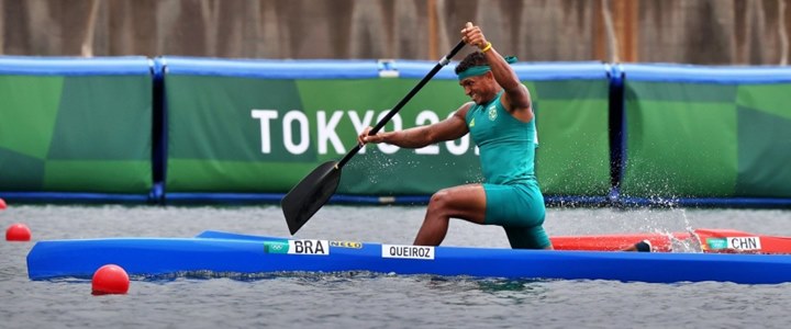 Isaquias Queiroz na conquista da medalha de ouro da prova C1 1000m dos Jogos Ol�mpicos de T�quio 2020 (2021) - Foto: Breno Barros (Rede do Esporte)