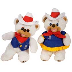 Mascote dos Jogos Ol�mpicos de Inverno - Hidy and Howdy - Calgary 1988