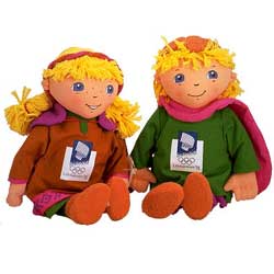 Mascote dos Jogos Ol�mpicos de Inverno - Haakon e Kristin - Lillehammer, Noruega 1994