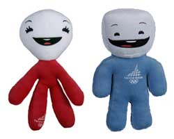 Mascote dos Jogos Ol�mpicos de Inverno - Neve - Turim, It�lia 2006
