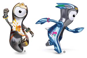 Wenlock e Mandeville - Mascotes dos Jogos Ol�mpicos de Londres 2012