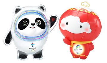 Bing Dwen Dwen e Shuey Rhon Rhon - Mascotes dos Jogos Ol�mpicos de Inverno - Pequim, China 2022