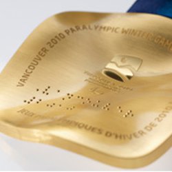 Verso das medalhas dos Jogos Paraol�mpicos de Inverno de 2010