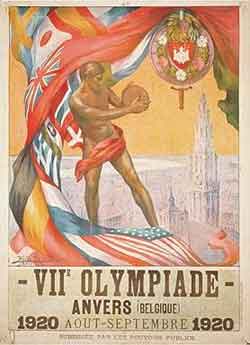 Pôster dos Jogos Olímpicos de Verão - Antuérpia 1920