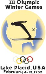 P�ster dos Jogos Ol�mpicos de Inverno - Lake Placid 1932