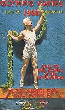 Pôster dos Jogos Olímpicos de Verão - Los Angeles 1932