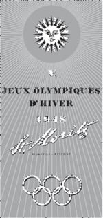 P�ster dos Jogos Ol�mpicos de Inverno - St. Moritz 1948