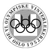 P�ster dos Jogos Ol�mpicos de Inverno - Oslo 1952