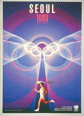 Pôster dos Jogos Olímpicos de Verão - Seul 1988
