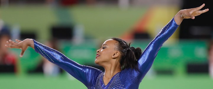 Rebeca Andrade na final por equipes da gin�stica art�stica feminina nos Jogos Ol�mpicos do Rio de Janeiro de 2016 - Foto: Ag�ncia Brasil Fotografias