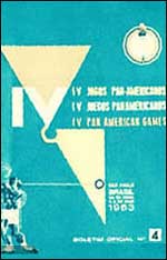 P�ster dos Jogos Pan-Americanos de S�o Paulo - 1963