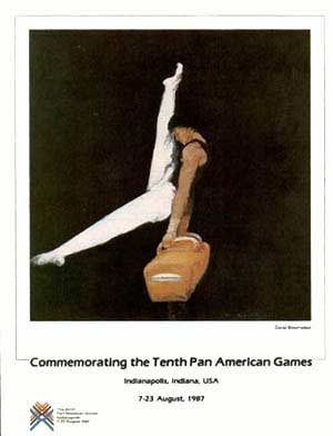 P�ster dos Jogos Pan-Americanos de Indian�polis - 1987	