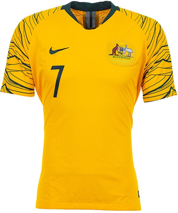 Uniforme 1 da Sele��o da Austr�lia para a Copa do Mundo de 2018