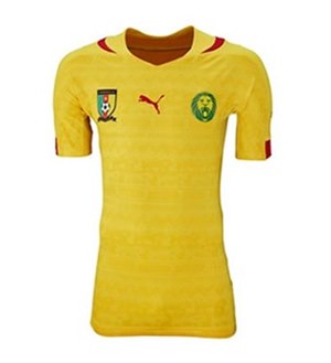 Uniforme 2 da Sele��o de Camar�es para a Copa do Mundo de 2014