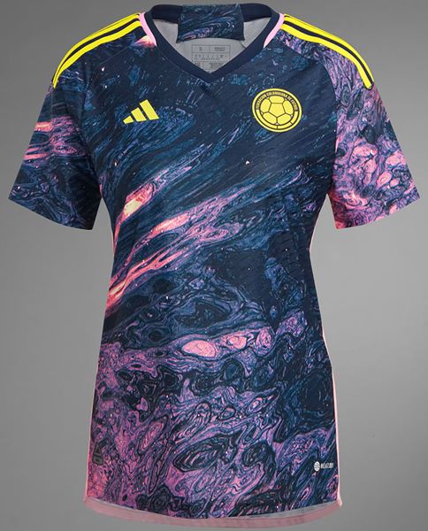 Uniforme 2 da Sele��o da Col�mbia para a Copa do Mundo Feminina de 2023