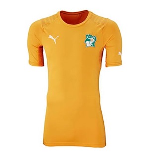 Uniforme 1 da Sele��o da Costa do Marfim para a Copa do Mundo de 2014