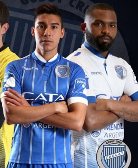 Uniformes 1 e 2 do Godoy Cruz na Copa Libertadores da Am�rica 2017