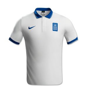 Uniforme 1 da Sele��o da Gr�cia para a Copa do Mundo de 2014