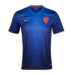 Uniforme 2 da Seleção da Holanda para a Copa do Mundo de 2014